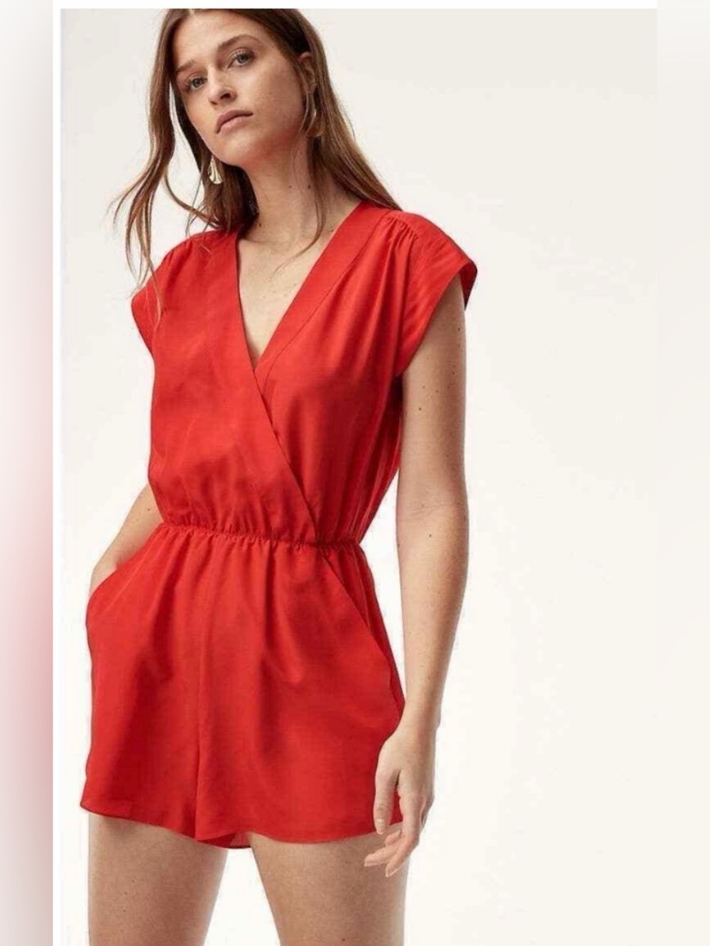 Aritzia Babaton 100% Silk Corbett Romper